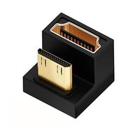 CY Cavo 4K a 360 gradi verso l'alto a forma di U posteriore angolato Mini HDMI 1.4 maschio a HDMI femmina convertitore adattatore di estensione