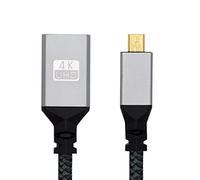 CY Cavo 4K da Micro HDMI Tipo-D 1.4 maschio a HDMI femmina, cavo di estensione per DV MP4, fotocamera DC, laptop, HDTV