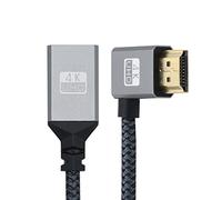 CY Cavo 4K tipo A standard HDMI 1.4 maschio 90 gradi angolato a sinistra a HDMI femmina, cavo di prolunga per DV MP4 fotocamera DC Laptop HDTV