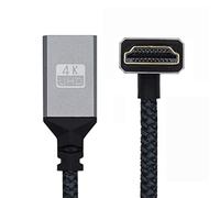 CY Cavo 4K tipo A standard HDMI 1.4 maschio ad angolo di 90 gradi verso l'alto a HDMI femmina, cavo di prolunga per DV MP4 fotocamera DC Laptop HDTV