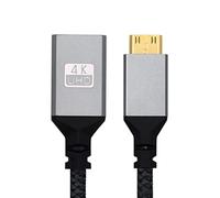 CY Cavo 4K Tipo C Mini HDMI 1.4 Maschio Dritto a HDMI Femmina Cavo di Prolunga per DV MP4 Fotocamera DC Laptop HDTV