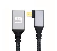 CY Cavo 4K tipo D Micro HDMI 1.4 maschio 90 gradi ad angolo retto a HDMI femmina, cavo di prolunga per DV MP4 fotocamera DC Laptop HDTV