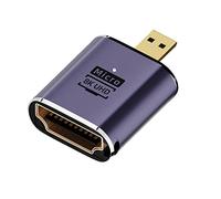 CY Cavo 8K Micro HDMI maschio a HDMI 2.1 femmina UHD estensione adattatore convertitore oro supporto 8K 60hz HDTV