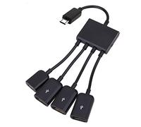CY, cavo adattatore con doppia porta Hub e micro USB Host OTG per smartphone e tablet Galaxy S5 S4 S3 Note 2 Note 3 e Note 4
