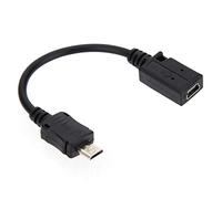 CY - Cavo adattatore da Micro-USB a Mini-USB 2.0, lunghezza di 0,1 m, cavo dati per computer, da Micro-USB a 5 pin maschio a Mini-USB a 5 pin femmina