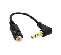 CY Cavo audio di estensione Cord AUX 3 poli stereo audio a 90 gradi ad angolo retto da 3,5 mm maschio a femmina