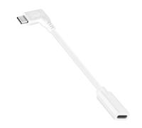 CY Cavo bianco USB-C tipo C maschio a femmina prolunga alimentazione USB2.0 cavo dati angolo di 90 gradi sinistra destra 65 W ricarica rapida per laptop tablet telefono