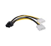 CY Cavo convertitore adattatore di alimentazione DC 12V Dual 4Pin a PCIE 8P 6+2Pin per EPS 12V scheda grafica 15 cm