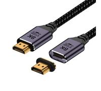 CY Cavo da 50 cm connettore magnetico 8K Type-A HDMI 2.1 maschio a maschio dritto cavo video per laptop HDTV