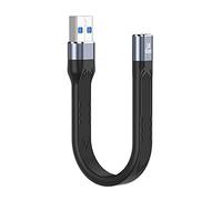 CY - Cavo dati da USB 3.1 Type-C femmina a USB 3.0 Type-A maschio, piatto e sottile, FPC, 10 Gbps, 13 cm, per computer portatile e telefono