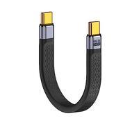 CY - Cavo dati da USB Type-C maschio a USB4 maschio, piatto e sottile, FPC, 40 Gbps, 240 W, 100 W, 8K, 13 cm