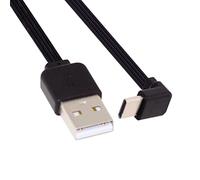 CY - Cavo dati FPC, piatto e sottile, da USB 2.0 Type-A maschio a Type-C, 13 cm, angolo di 90 gradi, FPC, per FPV, hard disk e telefono