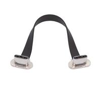 CY Cavo dati USB-C Cord a doppio angolo, ultra sottile e piatto, tipo C a USB-C, alimentazione USB 2.0, ricarica rapida da 65 W per laptop, tablet e telefono.