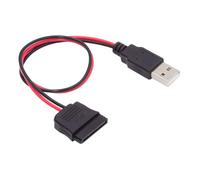 CY Cavo di alimentazione da USB singolo a SATA a 15 pin DC 5 V per SATA HDD SSD Disk Driver 5 V 2 A Max