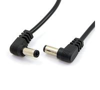 CY Cavo di alimentazione DC da 60 cm, da 5,5 x 2,1 mm/2,5 mm maschio a 5,5 x 2,1/2,5 mm maschio, attacchi ad angolo retto