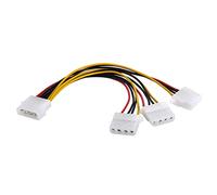 CY Cavo di alimentazione IDE 4 pin da maschio a 4 pin femmina splitter Y 1 a 2 cavo di prolunga 12 V + 5 V