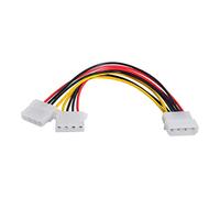 CY Cavo di Alimentazione IDE 4 Pin da Maschio a Doppio Femmina Splitter Y 1 a 2 Cavo di Prolunga 12 V + 5 V