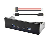 CY Cavo di collegamento USB 3.1 tipo A e tipo C da 10 Gbps, 4 porte, pannello frontale per scheda madre, tipo E, 10 Gbps per vassoio CD-ROM da 5,25"