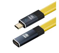 CY Cavo di estensione USB4 maschio-femmina 20 Gbps Cavo FPC sottile piatto con 100 W e 8K 5K USB4.0 Tipo-C compatibile con Thunderbolt3/4 (50 cm)