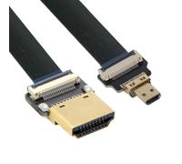 CY Cavo di prolunga Cord Ultra Slim HDMI maschio a Micro HDMI maschio FPC Flat 1080P per FPV HDTV Multicopter Fotografia aerea A1-D1 (50 cm)