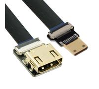 CY Cavo di prolunga Cord Ultra Slim Mini HDMI maschio a HDMI femmina FPC Flat 1080P per FPV HDTV Multicopter Fotografia aerea C1-A4 (10 cm)