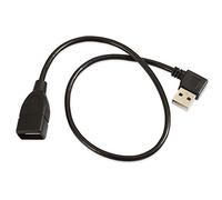 CY Cavo di prolunga da USB 2.0 tipo A maschio ad angolo retto a USB 2.0 femmina, connettore a 90 gradi, 40 cm