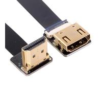 CY Cavo di prolunga FPC Cord Ultra Slim Up Angled HDMI Maschio a HDMI Femmina 1080P per FPV HDTV Multicopter Fotografia aerea A4-A2 (80 cm)