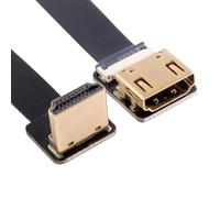 CY Cavo di prolunga FPC piatto Cord Ultra Slim Down Angled HDMI maschio a HDMI femmina 1080P per FPV HDTV Multicopter Fotografia aerea A4-A3 (80 cm)