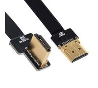 CY Cavo di prolunga FPC ultra sottile HDMI maschio ad angolo sinistro a HDMI maschio dritto Cord 1080P per FPV HDTV Multicopter Fotografia aerea A1-A5 (80 cm)