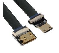 CY Cavo di prolunga FPC ultra sottile Mini HDMI maschio a Mini HDMI femmina Cord 1080P per FPV HDTV Multicopter Fotografia aerea C1-C4 (80 cm)