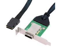 CY Cavo di prolunga PCBA esterno Mini SAS SFF-8088 maschio a femmina SFF-8088 PCBA con staffa a basso profilo