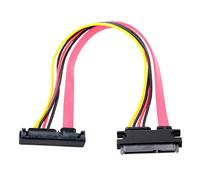 CY Cavo di prolunga per alimentazione dati SATA III 3.0 7+15 22 pin SATA maschio a femmina, 30 cm