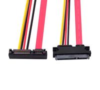 CY Cavo di prolunga per alimentazione dati SATA III 3.0 7+15 22 pin SATA maschio a femmina, 30 cm