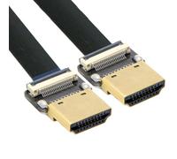 CY Cavo di prolunga piatto FPC Cord Ultra Slim HDMI maschio dritto a HDMI maschio dritto 1080P per FPV HDTV Multicopter Fotografia aerea A1-A1 (80 cm)