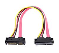 CY Cavo di prolunga SATA 3.0 7+15 22 pin SATA maschio a femmina 30 cm
