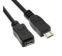 CY Cavo di prolunga USB 2.0 Micro USB 5 pin maschio-femmina - Dati e alimentazione ad alta velocità (20 cm)