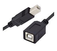 CY Cavo di prolunga USB 2.0 tipo B maschio a femmina, 20 cm, per stampante e scanner