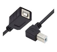 CY Cavo di prolunga USB 2.0 tipo B maschio a femmina fino ad angolo di 90 gradi 20 cm per stampante Scanner Disk