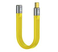 CY - Cavo di prolunga USB4 da maschio a femmina, 13 cm, USB 4.0, sottile e piatto, 40 Gbps, ricarica 100 W e 8K a 60 Hz