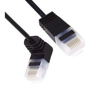 CY Cavo Ethernet ultra sottile Cat6 RJ45 ad angolo retto UTP cavo di rete Patch Cord 90 gradi Cat6a LAN per laptop, router, TV Box