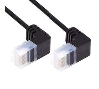 CY Cavo Ethernet ultra sottile Cat6 RJ45 angolato verso il basso 25 cm UTP cavo di rete Patch Cord 90 gradi Cat6a LAN per laptop, router, TV Box