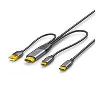 CY Cavo HDMI 4K invertito da sorgente a tipo C USB-C touch screen maschio HDTV per monitor laptop 2,0 m