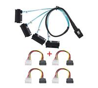 CY Cavo interno mini SAS 4X SFF-8087 36Pin host a disco rigido SAS SFF-8482 29Pin Target Fanout cavo con alimentazione IDE