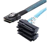 CY Cavo interno Mini SAS 4X SFF-8087 36Pin Host a SAS Hard Disk SFF-8482 29Pin Target Fanout Cavo con IDE Power 100cm