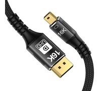 CY Cavo Mini DisplayPort 2.1 Mini-DP 2.0 a DP Cavo 16K 60Hz Ultra HD UHD DP 1.4 8K 120Hz Compatibile FreeSync G-Sync Gaming Monitor 4090 7900 (2.0M)