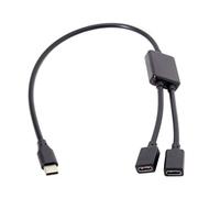 CY Cavo OTG di tipo C a doppia porta USB-C femmina per laptop PC Mouse Flash Disk