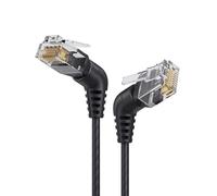 CY Cavo patch CAT6 UTP da maschio a maschio con angolo di 360 gradi, cavo rotante RJ45 8P8C 1000 Mbps per rete LAN Ethernet