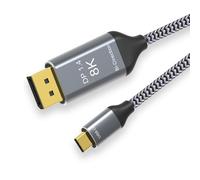 CY - Cavo reversibile DisplayPort DP da sorgente a USB 3.1 tipo C USB-C per display, maschio, 8K HDTV, per monitor di laptop, 1,8 m