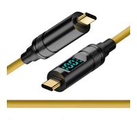 CY Cavo Smart LED Display USB-C USB4 Cavo 20 Gbps 100 W 8K per laptop Disco Telefono Tipo-C Cavo maschio-maschio Alimentazione e dati (20 cm)