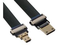 CY Cavo Ultra Slim Dritto Mini HDMI Maschio a Dritto Micro HDMI Maschio Estensione Cavo Piatto FPC 1080P per FPV HDTV Multicopter Fotografia Aerea C1-D1 (50cm)